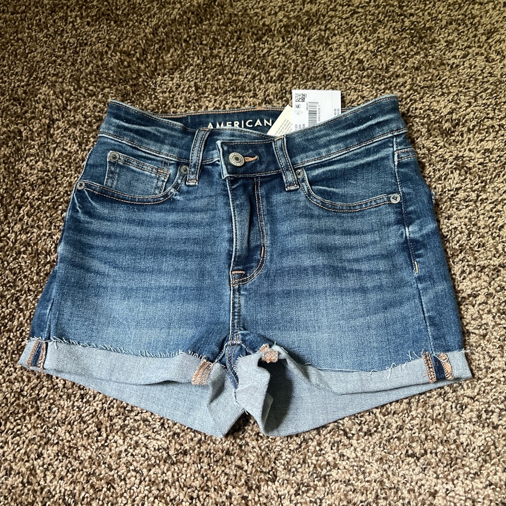 American Eagle Outfitters Women's Blue Denim Shorts
